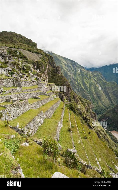 Machu Picchu Unesco World Heritage Site Ancient Inca Stone Remains