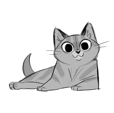 Daily Cat Drawings Cartoon Cat Drawing Cat Sketch Cat Illustration