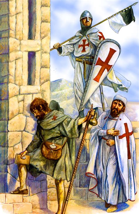 Knight Templar During The Crusade Knights Hospitaller Knights Templar