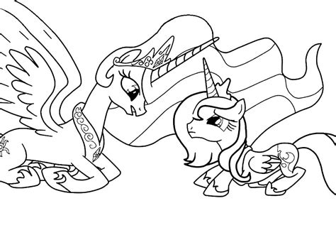 pony celestia coloring pages    print