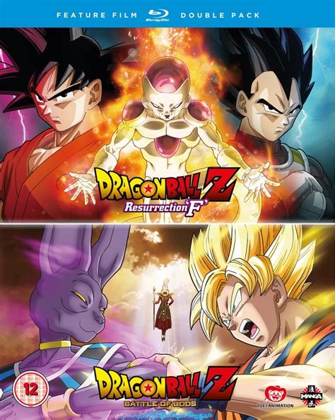 Such as dragon ball z: Dragon Ball Z The Movie Double Pack: Battle Of Gods / Resurrection of F Blu-ray | Zavvi