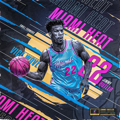 A trip back through time to the miami of 1988. Jimmy Butler #22 | Miami HEAT | Vice Wave on Behance