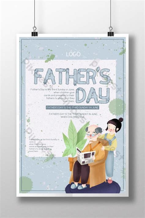 Template Untuk Poster Hari Ayah Templat Psd Unduhan Gratis Pikbest