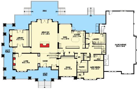Plan 23364jd Luxury On 3 Levels Luxury Craftsman House Plans