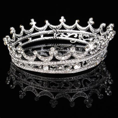 Queen Clear Austrian Rhinestone Tiara Bridal Pageant Prom Party Crystal Crown 971002873711 Ebay
