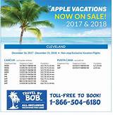 Apple Vacations Charter Flight Schedule