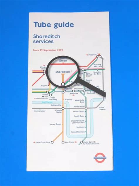 London Underground Tube Guide And Map Shoreditch Services September 2002