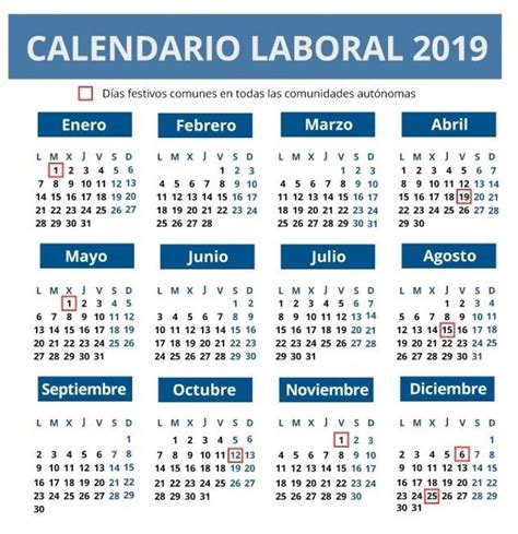 El Calendario Laboral De Este Año Cuenta Con 12 Días Festivos Sólo 8