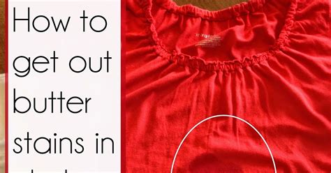 Apply the liquid dish detergent to the butter stain. Mom Mart: How to get out butter stains! #DIY