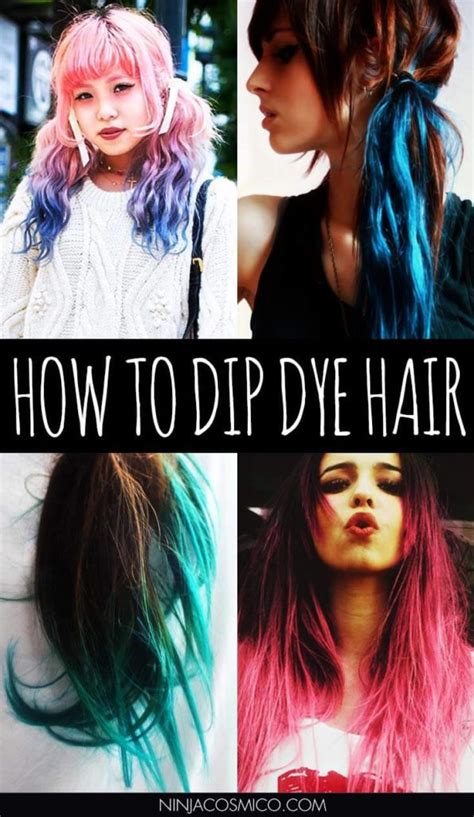 How To Dip Dye Hair At Home