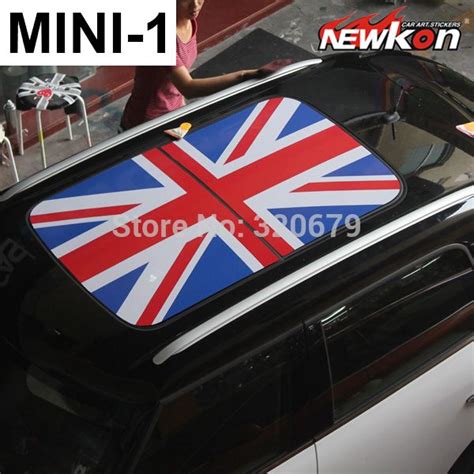 Car Styling Mini Cooper Roof Vinyl Graphic Sunroof Decal Union Jack
