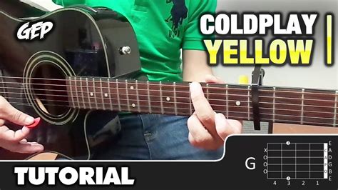 Como Tocar Yellow De Coldplay En Guitarra Acústica Tutorial Hd