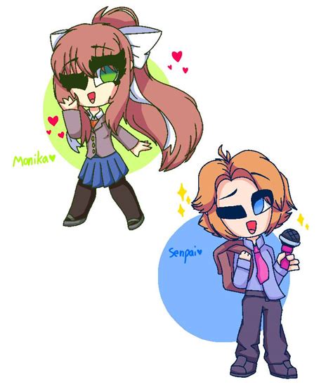 Senpai And Monika Fnf X Ddlc By Czarina Fhayebahjin On Deviantart