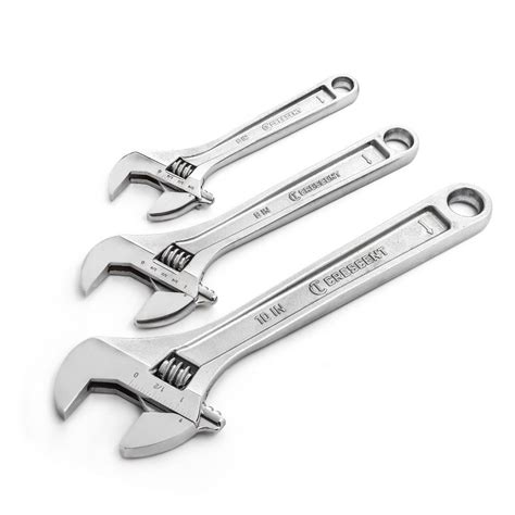 Crescent 6 In 8 In And 10 In Adjustable Wrench Set 3 Pieces Ac3pc