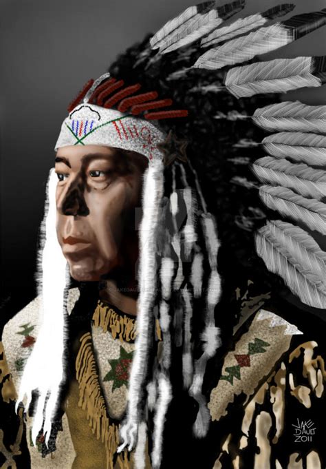 Chief Gary Spokane Tribe By Jakedaultdigitalart On Deviantart
