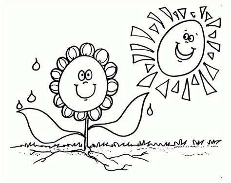 happy spring coloring pages coloring home
