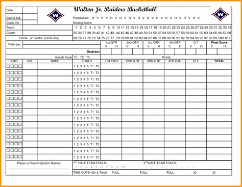 Free Printable Softball Stat Sheets Free Printable A To Z