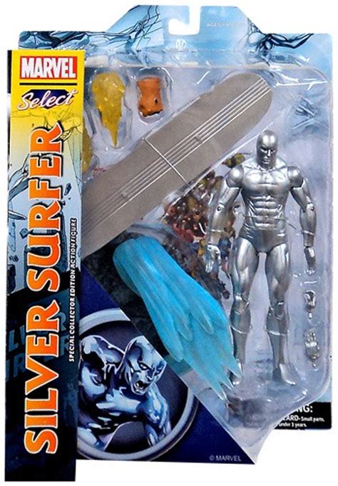marvel marvel select silver surfer 7 action figure diamond select toys toywiz