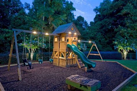 Cheap Diy Playground Border Ideas For Your Backyard