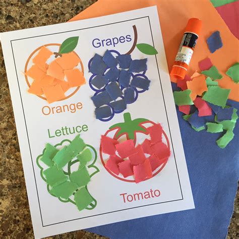Doing some fun and creative cooking activities together is a great way to bond with your kiddo and have their attention focused on something. Cut and Paste Healthy Food Craft