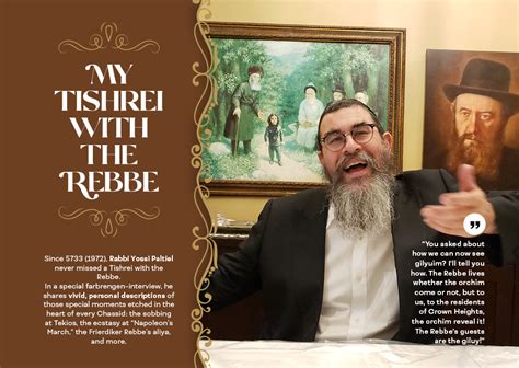 Rabbi Yossi Paltiel My Tishrei With The Rebbe