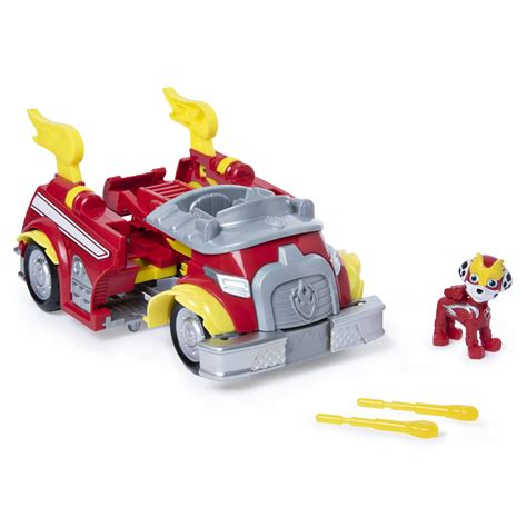 Paw Patrol Mighty Pups Super Paws Marshalls Powered Up Fire Truck