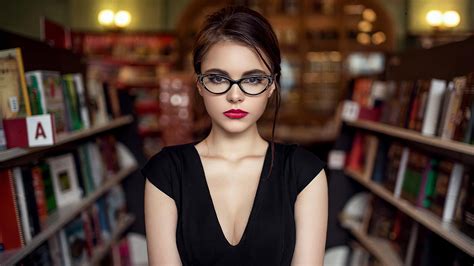 Wallpaper Library Glasses Red Lipstick Books 2560x1440 Christopherlyw 1744735 Hd