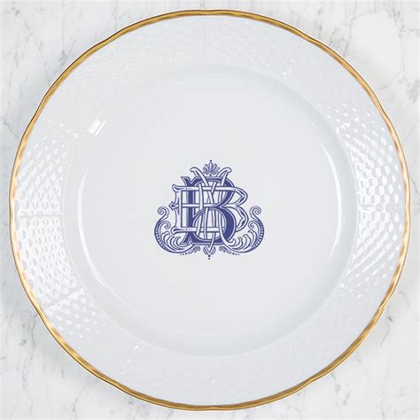 Westelm.com has been visited by 100k+ users in the past month Brisco-Bacik MONOGRAMMED WEAVE 12" DINNER/CHARGER 24K GOLD ...