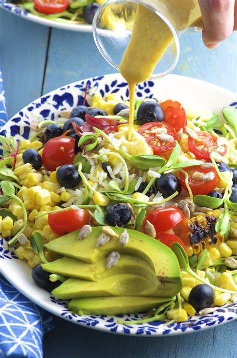 Summer Rice Salad Recipe Vegan Bbq Recipes Vegan Salad Recipes