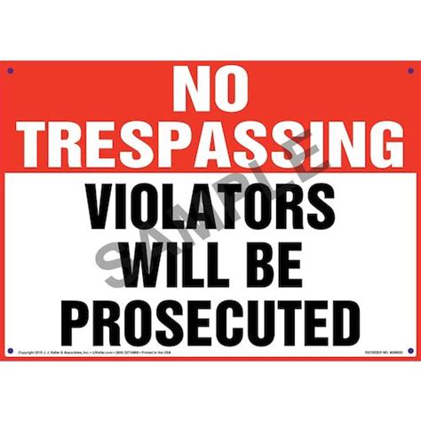 Signs Violators Will Be Prosecuted By My Sign Center Visual 52 This