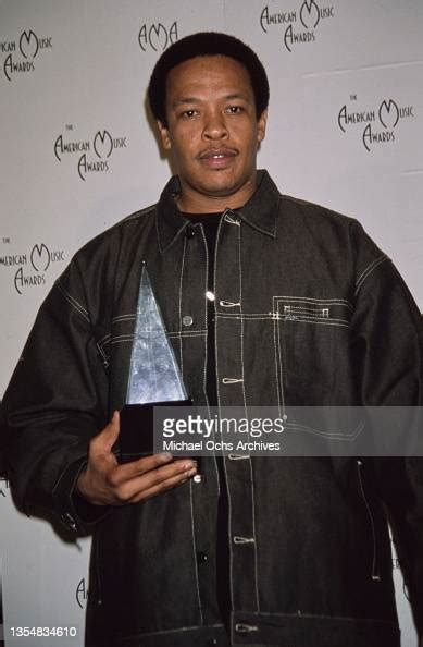 American Rapper And Record Producer Dr Dre Holding His Favorite