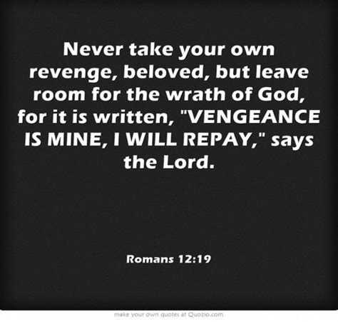 Vengeance Is Mine Saith The Lord Change Comin