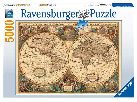 Ravensburger Antique World Map 5000pc Jigsaw Puzzle Toptoy