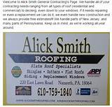 Pictures of Alick Smith Roofing