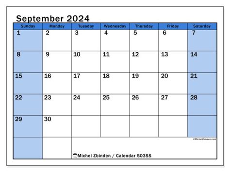 Calendar September 2024 504ss Michel Zbinden Us