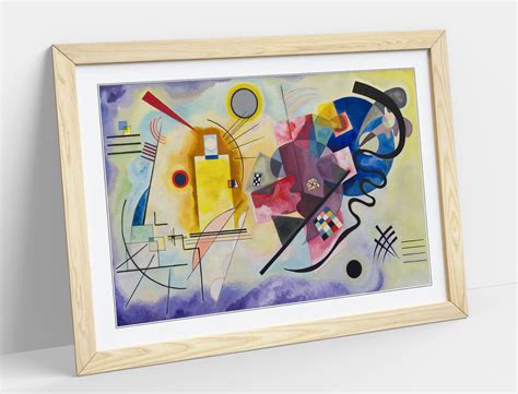 Wassily Kandinsky Yellow Red Blue Poster Framed Wall Art Etsy