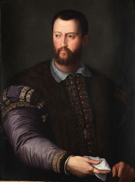 Attributed To Alessandro Di Cristofano Allori Portrait Of Cosimo I De