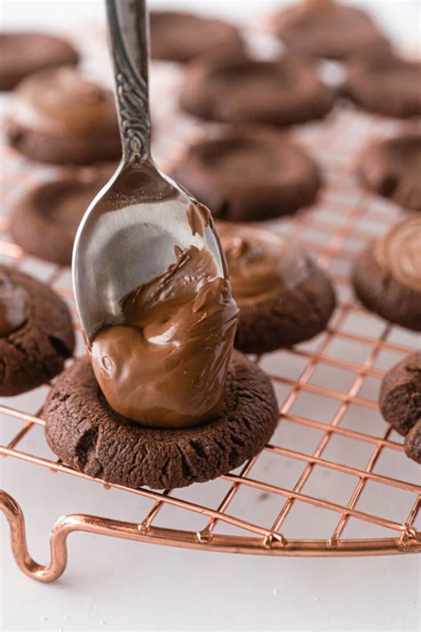 Nutella Thumbprint Cookies Recipe Girl
