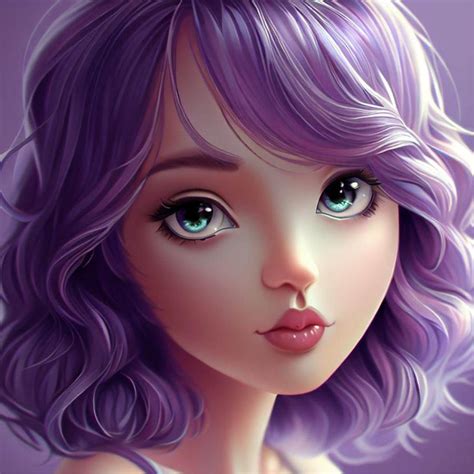 Girl With Purple Girl Digital Art By Kayal Ramakrishna Fine Art America