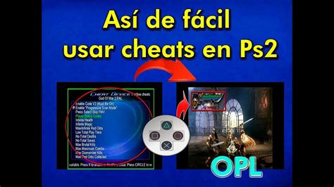 Cheat Ps2 Device Con Opl Muy Fácil Activa Cheats En Los Juegos Sin