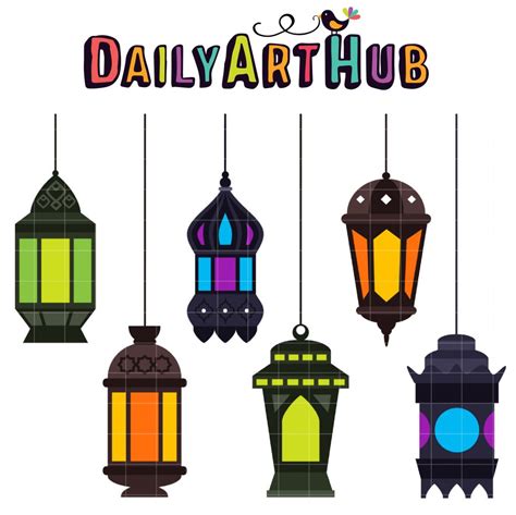 Arabic Lanterns Clip Art Set Daily Art Hub Graphics Alphabets And Svg