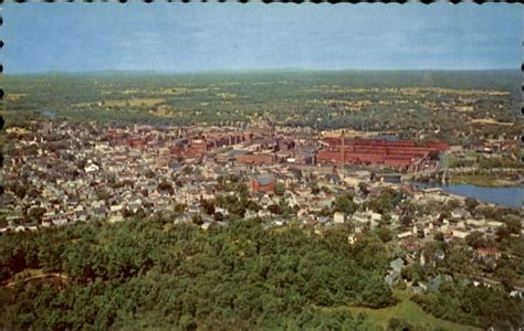 Aerial View Of Biddeford Saco Maine