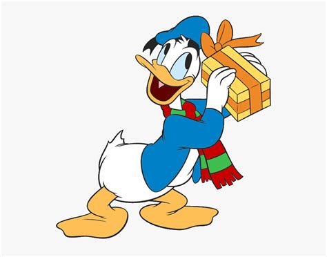 Christmas Cartoon Donald Duck Hd Png Download Transparent Png Image