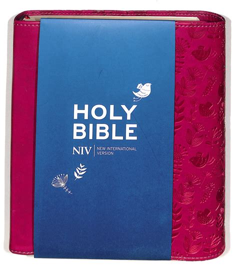niv pink journalling bible pink imitation leather free delivery uk