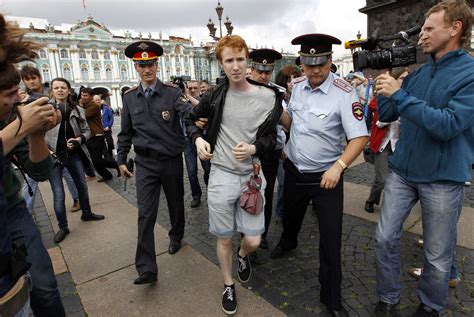 Russian Paratroopers Attack Gay Rights Activist