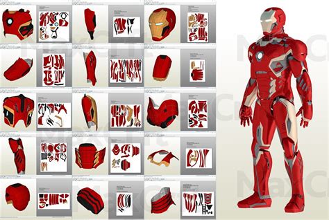 Iron Man Pepakura Files Mondoprof