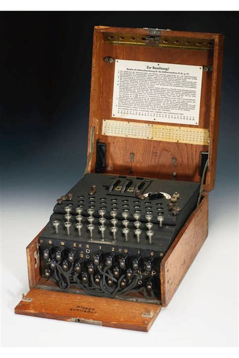 Enigma Machine Wwii Encryption Device Custom Printed Etsy