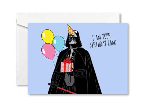 Darth Vader Birthday Card I Am Your Birthday Card Funny Etsy