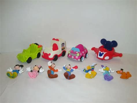 Disney Mickey Mouse Clubhouse Toy Lot Of Figures And Vehicles Cars