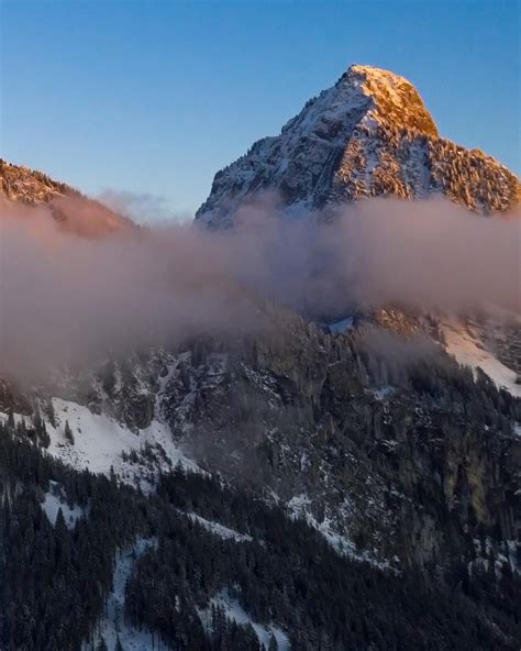 Mount Grosser Mythen In The Swiss Alps Near Schwyz Oc